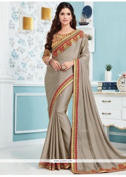 Grey Designer Traditional Saree