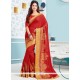 Art Silk Red Designer Traditional Saree