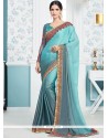 Patch Border Work Shaded Saree