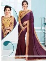 Embroidered Work Art Silk Designer Traditional Saree