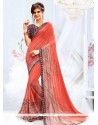 Weight Less Print Work Casual Saree