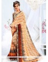 Print Work Multi Colour Casual Saree