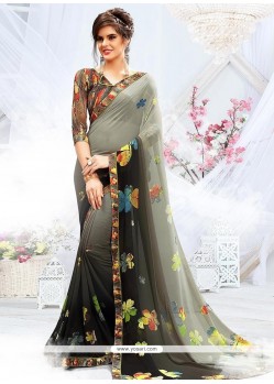 Print Weight Less Casual Saree In Multi Colour