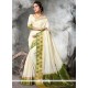 Art Silk Off White Traditional Saree