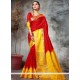 Red Weaving Work Traditional Designer Saree