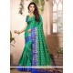 Art Silk Sea Green Traditional Designer Saree