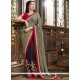 Faux Georgette Embroidered Work Designer Half N Half Saree