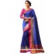 Blue Weaving Work Art Silk Traditional Saree