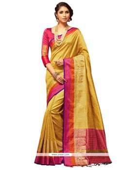 Gold Weaving Work Art Silk Designer Traditional Saree