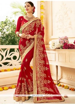 Red Classic Saree