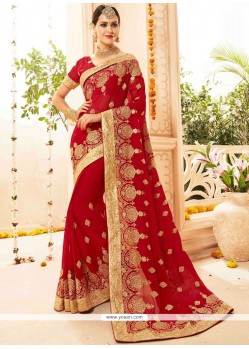 Resham Work Designer Saree