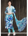 Print Work Churidar Suit