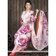 Faux Crepe Multi Colour Print Work Churidar Suit