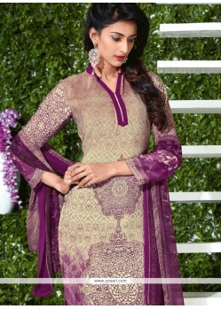 Purple Churidar Suit