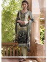 Faux Crepe Churidar Suit