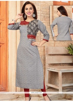 Grey Party Wear Kurti