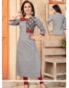 Grey Party Wear Kurti