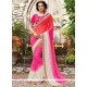 Embroidered Work Fancy Fabric Shaded Saree