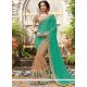 Net Patch Border Work Half N Half Designer Saree