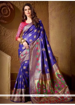 Blue Designer Traditional Saree