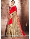 Net Patch Border Work Traditional Saree