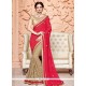 Faux Chiffon Designer Half N Half Saree