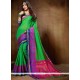 Green Weaving Work Cotton Silk Designer Traditional Saree