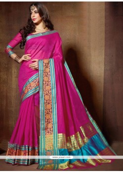 Cotton Silk Weaving Work Traditional Designer Saree