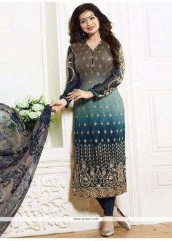 Ayesha Takia Faux Georgette Churidar Designer Suit