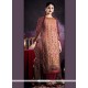 Digital Print Work Multi Colour Tussar Silk Designer Palazzo Suit