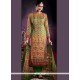 Tussar Silk Digital Print Work Designer Palazzo Suit