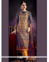 Multi Colour Digital Print Work Designer Palazzo Suit