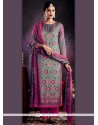 Tussar Silk Multi Colour Designer Palazzo Suit