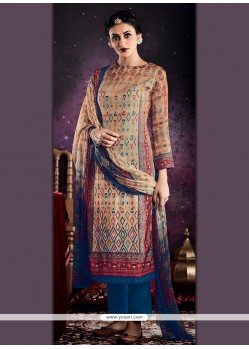 Digital Print Work Multi Colour Designer Palazzo Suit