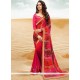 Print Work Faux Georgette Printed Saree