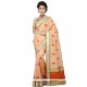 Peach Art Silk Designer Traditional Saree