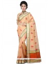 Peach Art Silk Designer Traditional Saree