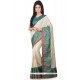 Weaving Work Beige Classic Designer Saree