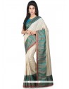 Weaving Work Beige Classic Designer Saree