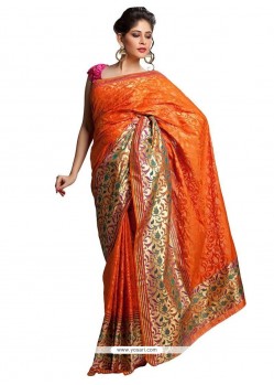 Orange Classic Saree