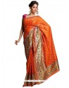 Orange Classic Saree