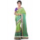 Chanderi Green Weaving Work Saree