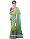 Chanderi Green Weaving Work Saree