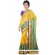 Chanderi Yellow Weaving Work Classic Designer Saree