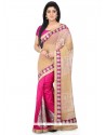 Patch Border Work Designer Half N Half Saree