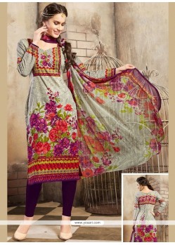 Cotton Multi Colour Churidar Suit