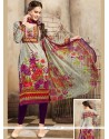 Cotton Multi Colour Churidar Suit