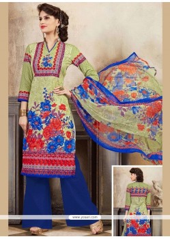 Cotton Multi Colour Palazzo Suit