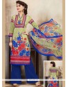 Cotton Multi Colour Palazzo Suit