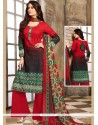 Print Work Multi Colour Cotton Palazzo Suit